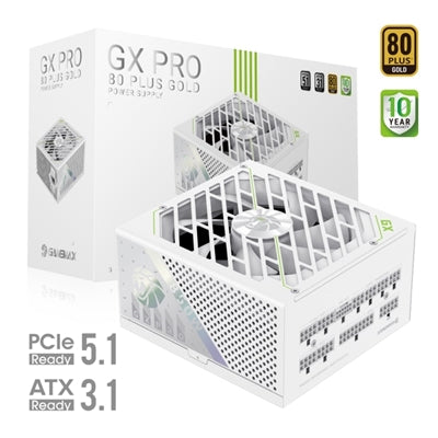 GAMEMAX GX-850 Pro 850W Modular Gold PSU ATX3.1 PCIe 5.0 White