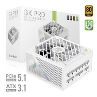 GAMEMAX GX-850 Pro 850W Modular Gold PSU ATX3.1 PCIe 5.0 White