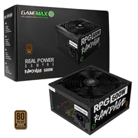 GAMEMAX Rampage 600W PSU 80 PLUS Bronze - Japanese Capacitor ATX