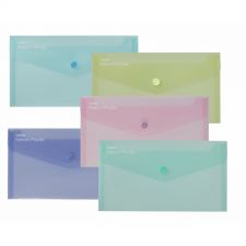 Snopake 15908 ReBorn Recycled DL Polyfile Pack of 5