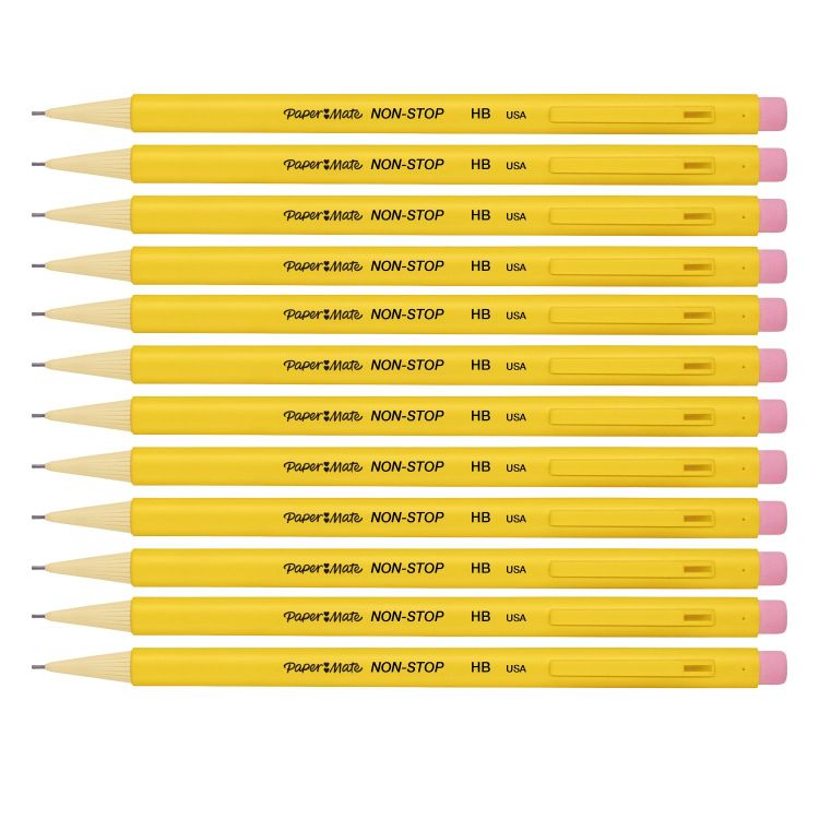 Paper Mate S0189423 Mechanical Pencil 0.7mm HB 2 Yellow Barrel Box of 12