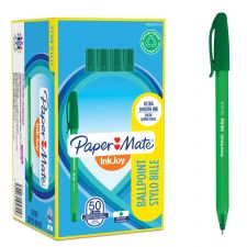 paper Mate S0957150 Inkjoy 100 Capped Medium Green Tuck x 50