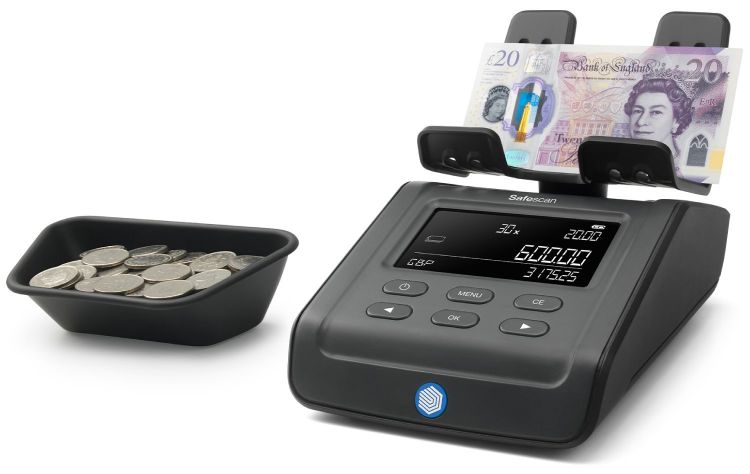 Safescan 6175 Money Counting Scale for Coins and Notes - Black