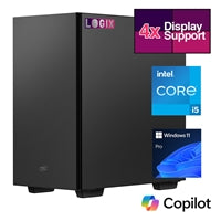 LOGIX CCTV PC - Intel i5, RTX 3060, 16GB DDR5, 500GB NVMe, 4 Monitor