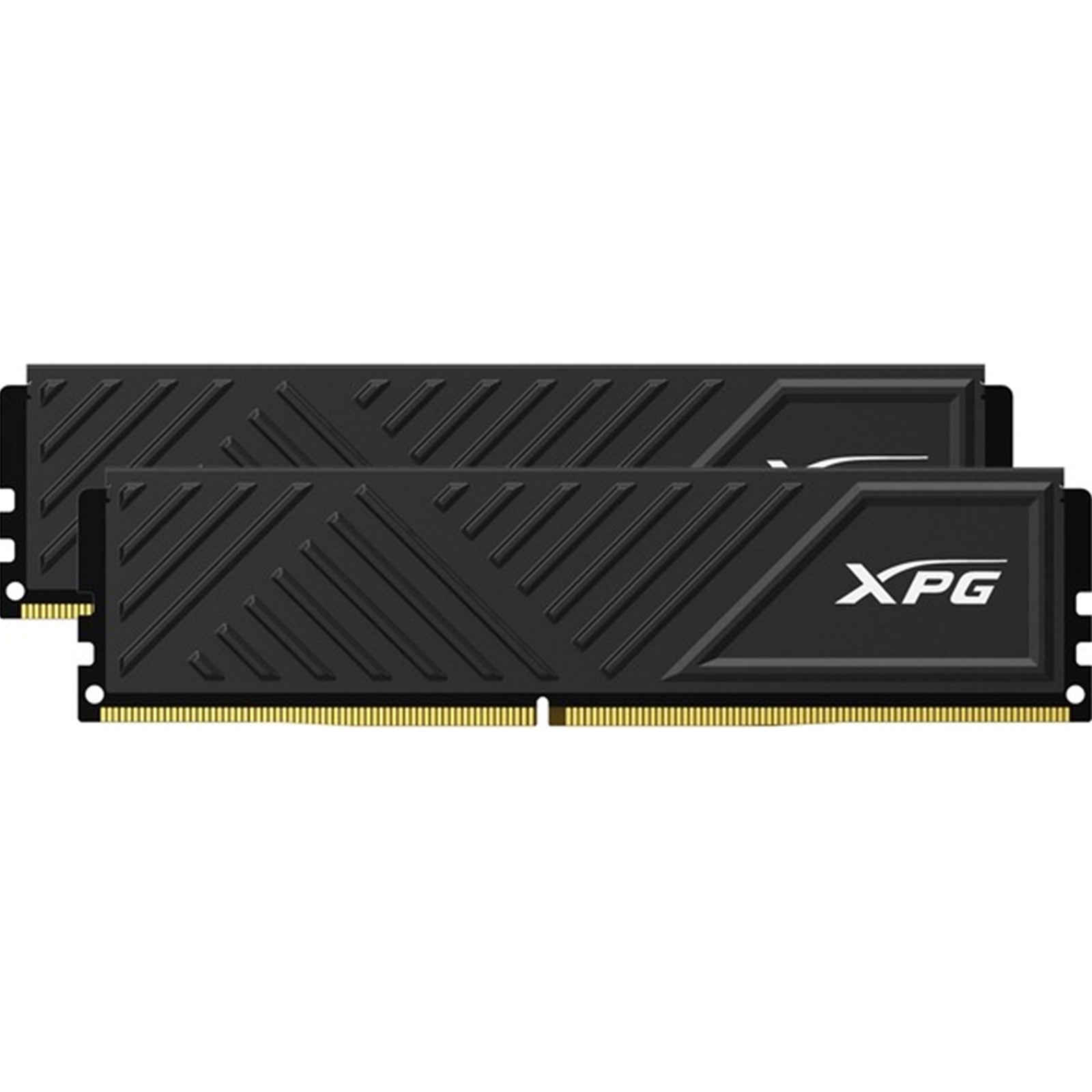 Black ADATA XPG Gammix D35 DDR4 RAM, 3600MHz, 16GB (2 x 8GB) with textured heatsink design.