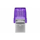 Kingston DataTraveler DTDUO3CG3/128GB 128GB MicroDuo USB OTG Flash Drive, 3C, USB-C and Type A