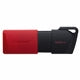 Kingston DataTraveler ExodiaM DTXM/128GB USB Flash Drive, 128GB, USB 3.2, Red / Black, Moving Cap Design