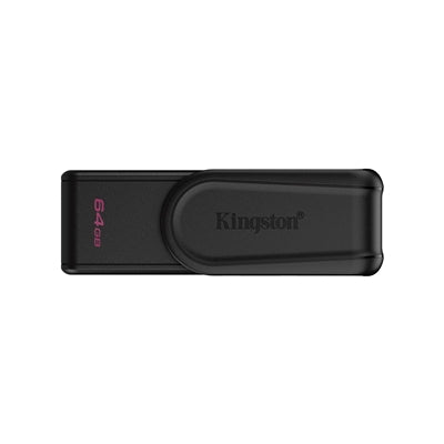 Kingston DataTraveler Exodia S DTXS/64GB USB Flash Drive, 64GB, USB 3.2,  Black, Swivel Cap Design