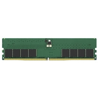 Kingston 32GB DDR5 RAM module, 5600 MT/s, 288-pin DIMM, unbuffered, non-ECC, green circuit board.