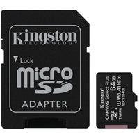Kingston Canvas Select Plus 64GB Micro SD UHS-I flash card with adapter