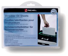 Rexel 2101948 Shredder Lubricant Sheets 12pk