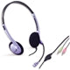 Genius HS-02B Lightweight Headset with Mic, 3.5mm Connection, Plug and Play, Adjustable Headband and microphone with In-line Volume Control, Black