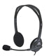 Logitech H111 Wired Headset, Stereo Sound, 3.5mm Audio Jack, Noise-Cancelling Microphone, Black