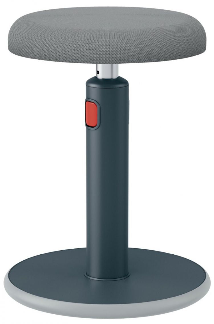 Leitz Ergo Cosy Sit Stand Stool Velvet Grey