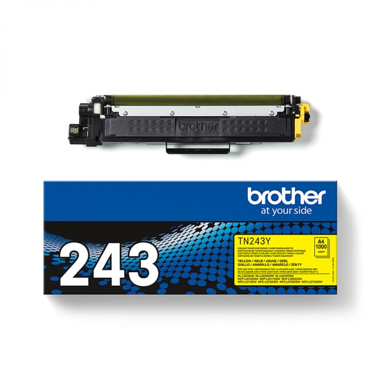 Brother TN-243Y yellow toner cartridge for laser printers