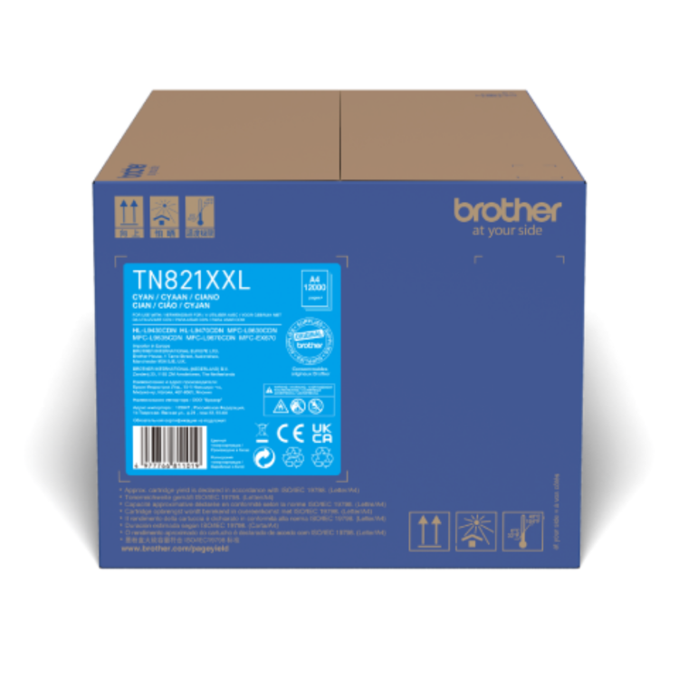 Brother TN-821XXLC Super High Yield  Cyan Toner Cartridge